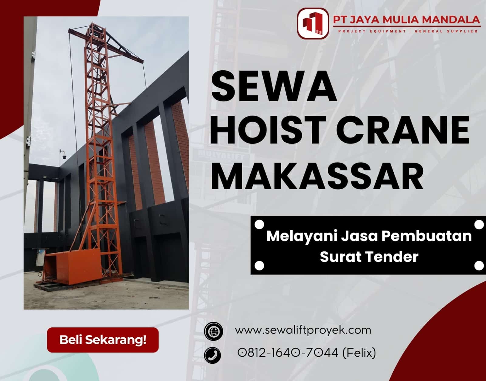Sewa Hoist Crane Makassar