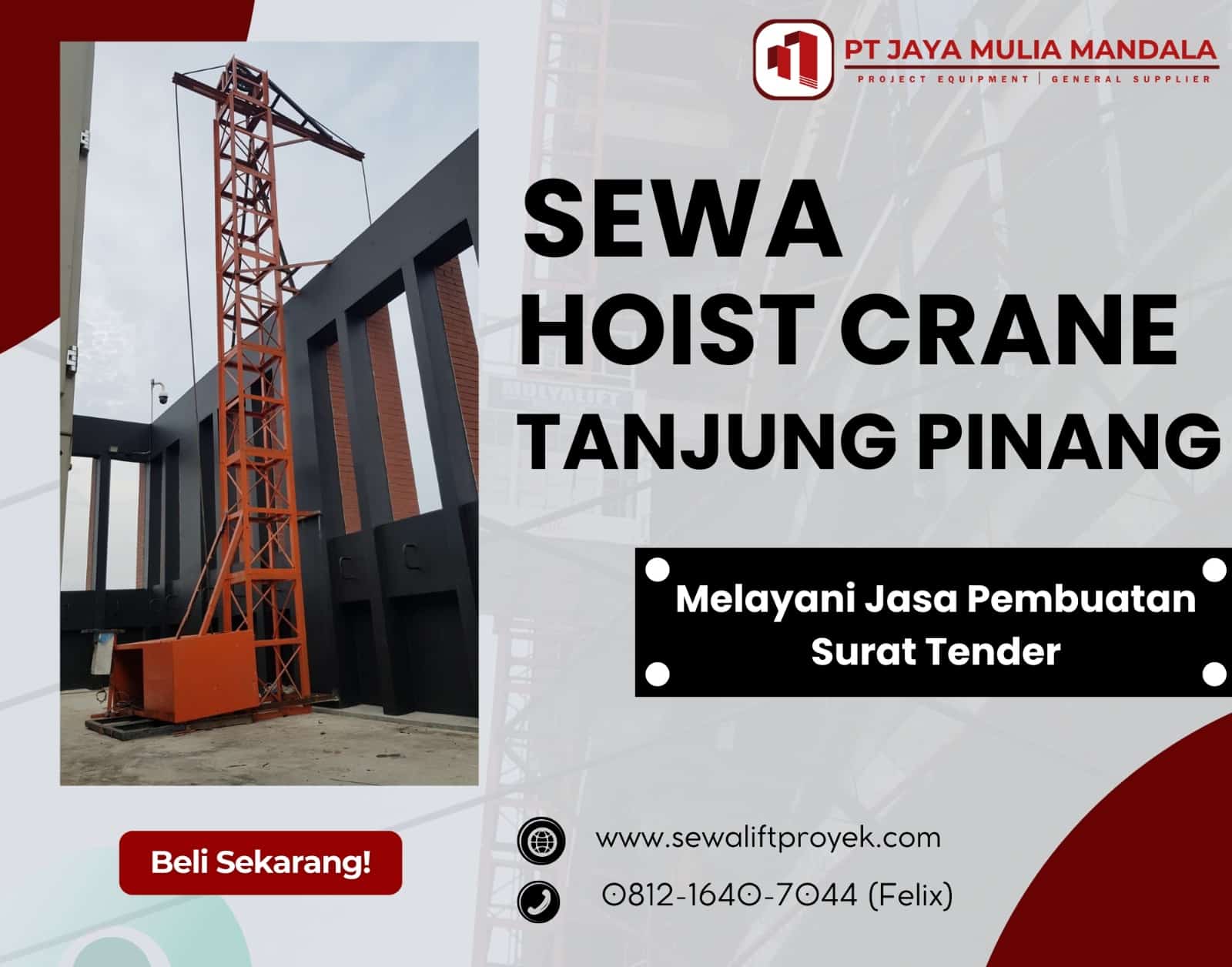 Sewa Hoist Crane Tanjung Pinang