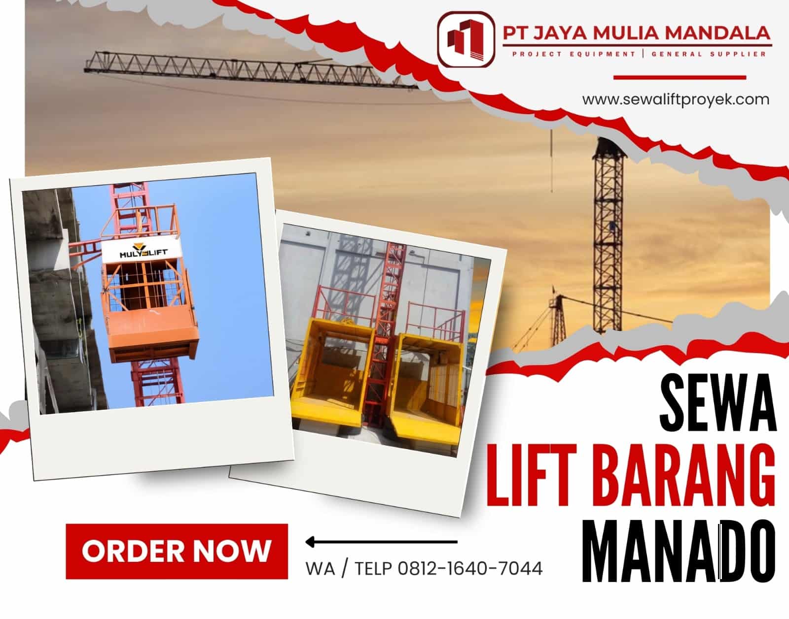 Sewa Lift Barang Manado