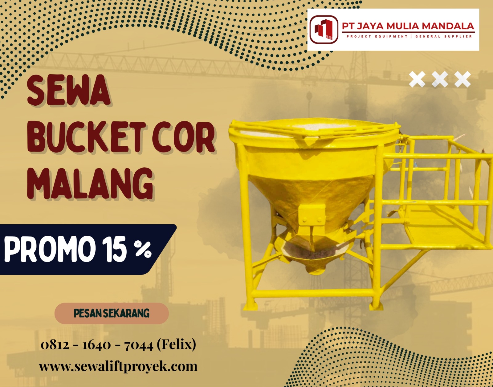 Sewa Bucket Cor Malang