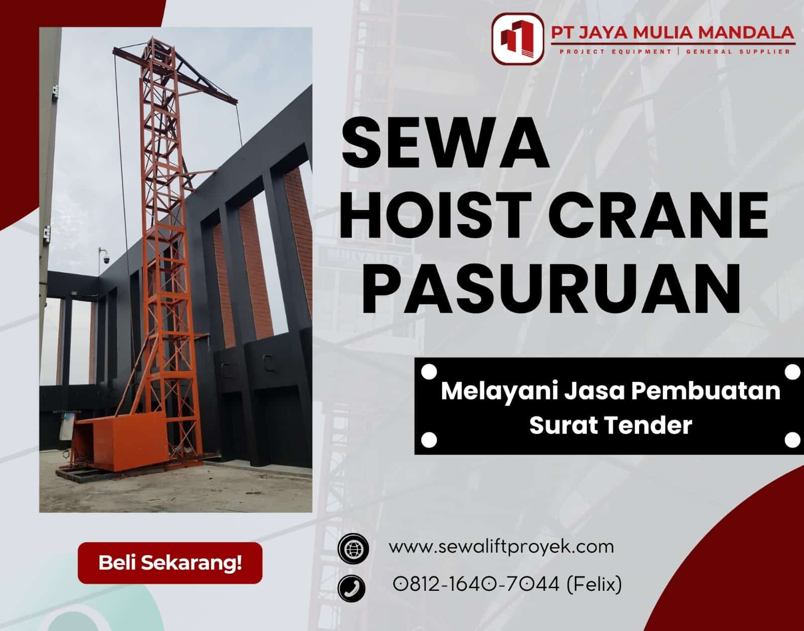 Sewa Hoist Crane Pasuruan