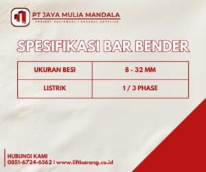 Spesifikasi Bar Bender